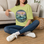 "Drift Into The Quiet Places" Kayak Sunset T‑Shirt — Outdoor Relaxation Tee Shirt