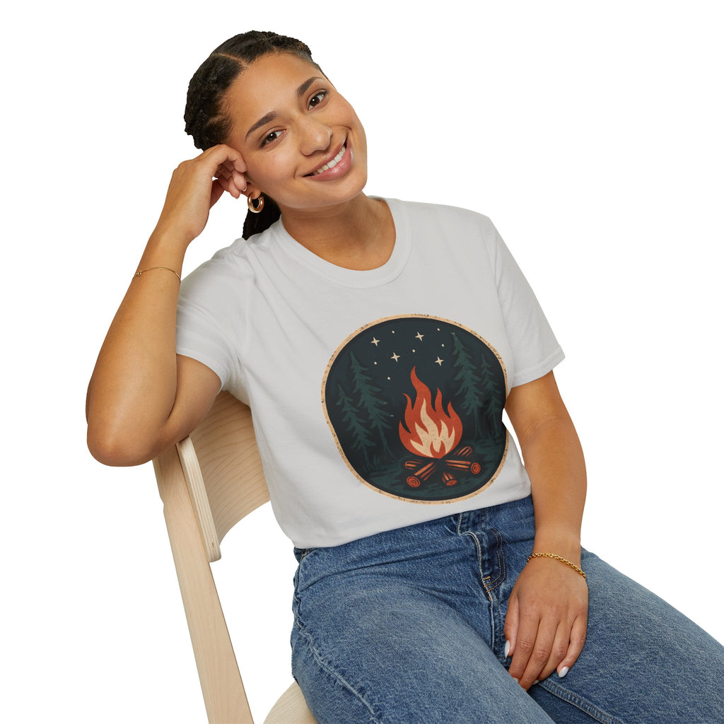 Forest Campfire at Night T-Shirt