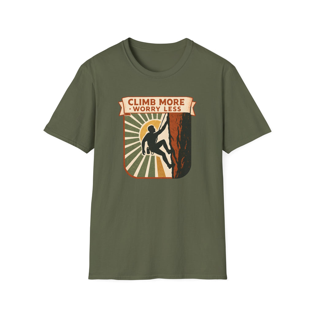 Climb More Worry Less T-Shirt