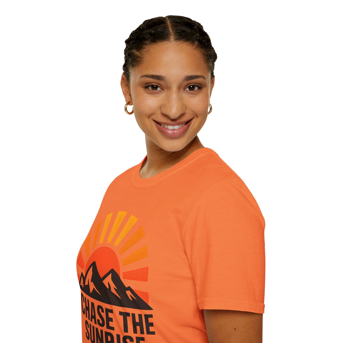 Chase The Sunrise Mountain T-Shirt — Sunrise & Peaks Graphic Tee