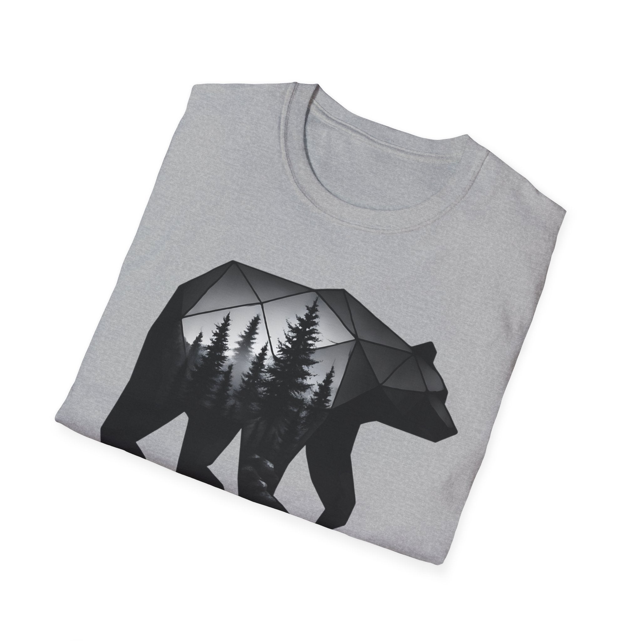 Geometric Forest Bear T-Shirt