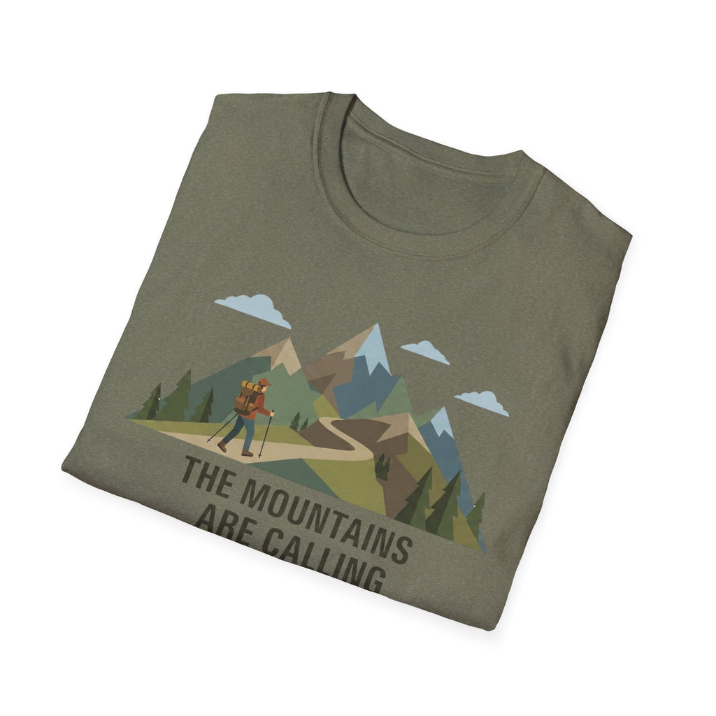 Campground Scenic T-Shirt — Minimalist Tent & Campfire Graphic