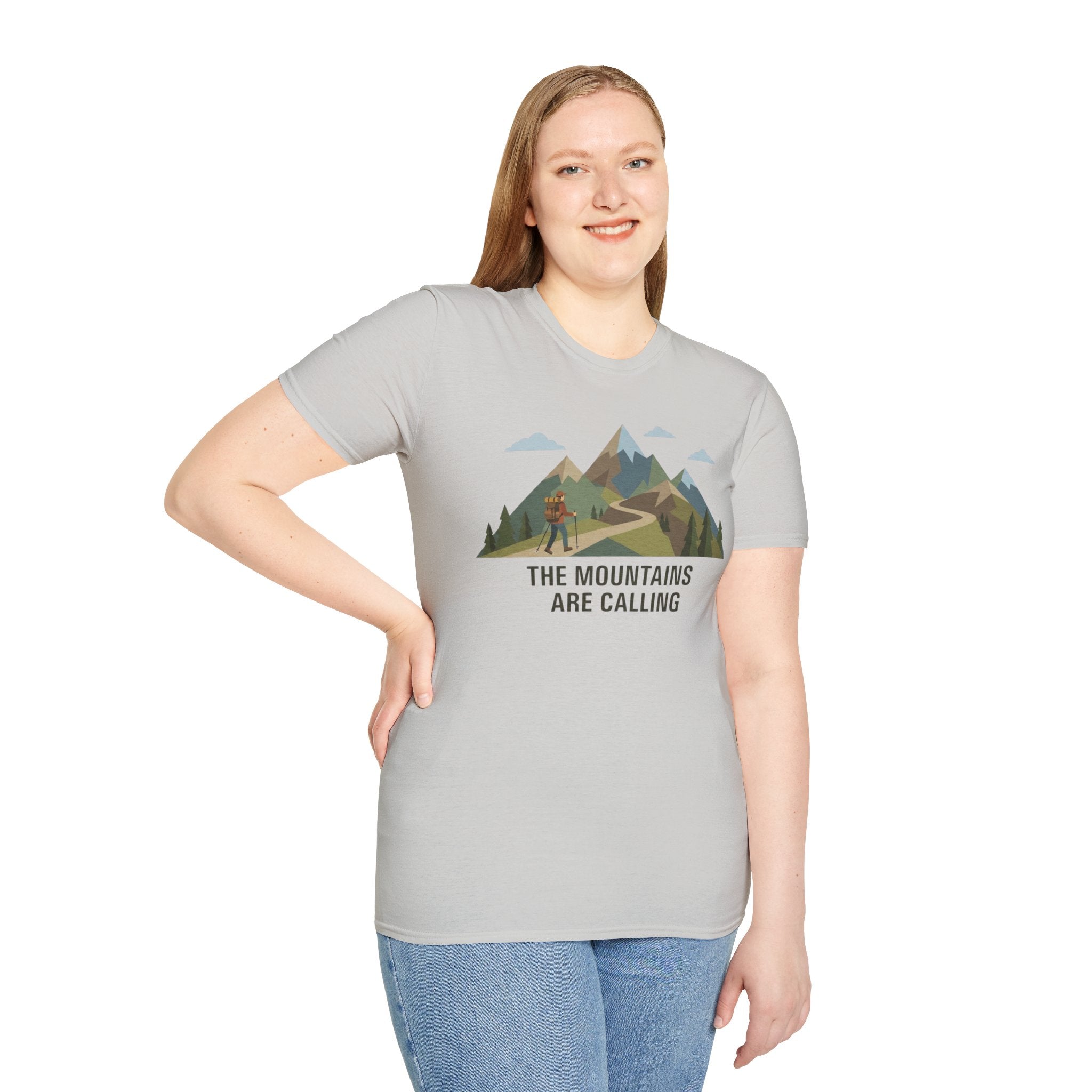 Campground Scenic T-Shirt — Minimalist Tent & Campfire Graphic