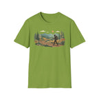 Hiker Mountain Sunset T-Shirt — Scenic Trail Adventure Tee