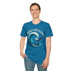 "Protect Our Oceans" Wave Whale Conservation T-Shirt