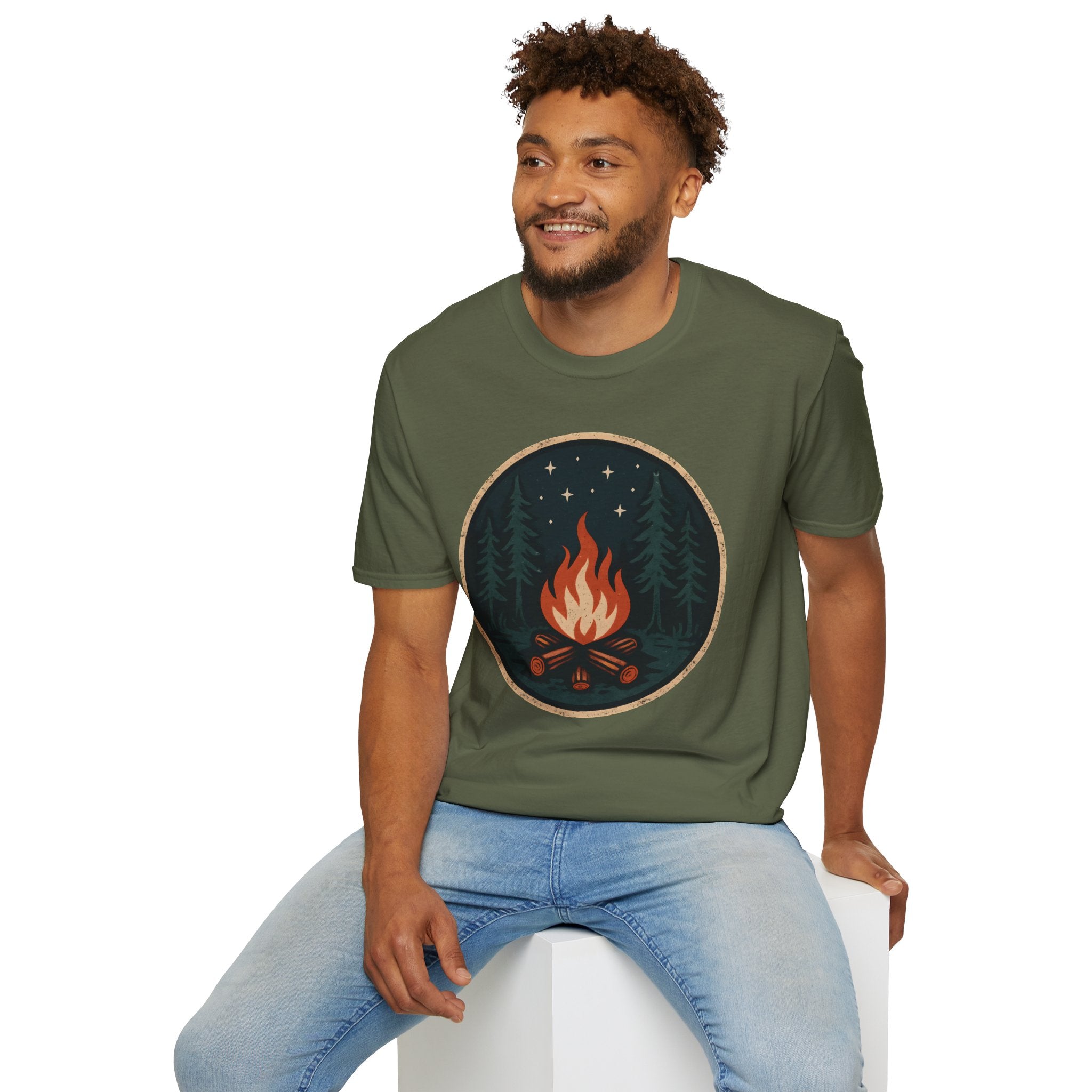 Forest Campfire at Night T-Shirt