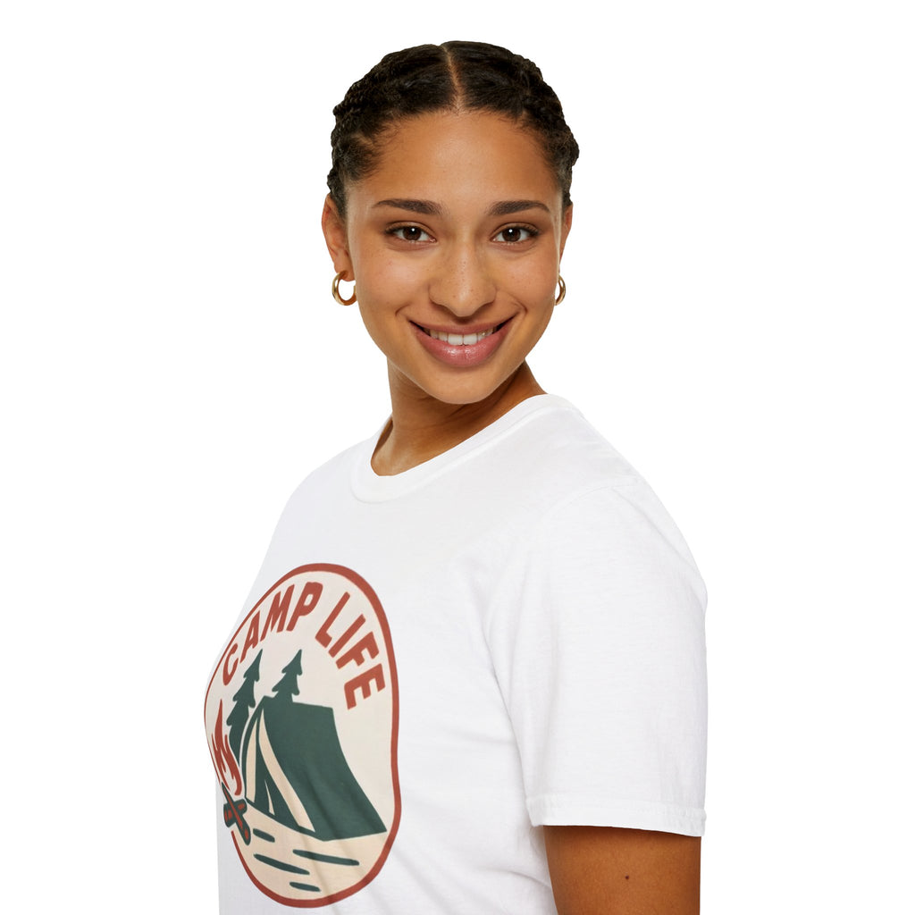 Camp Life T-Shirt — Tent & Campfire Outdoor Tee