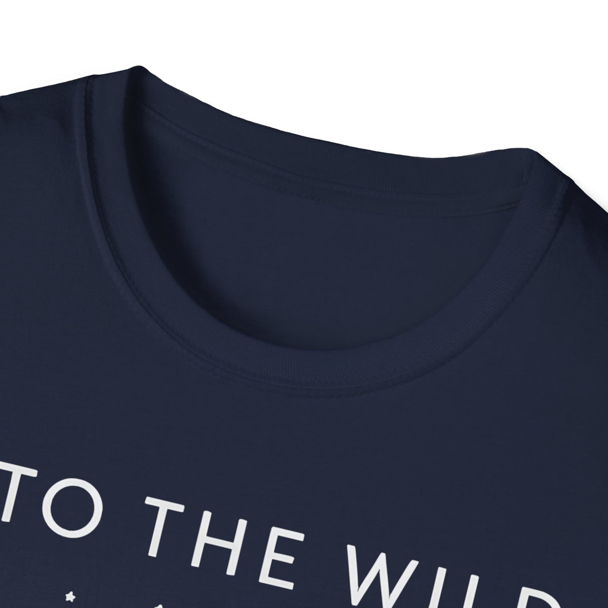 Into The Wild Canoe T-Shirt - Minimal Night Sky Lake Camping Tee