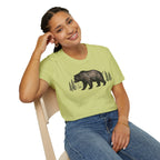 Bear & Forest T‑Shirt - Rustic Woodland Graphic Tee