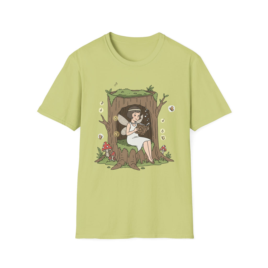 Forest Flapper Fairy Reading in Tree Hollow T-Shirt