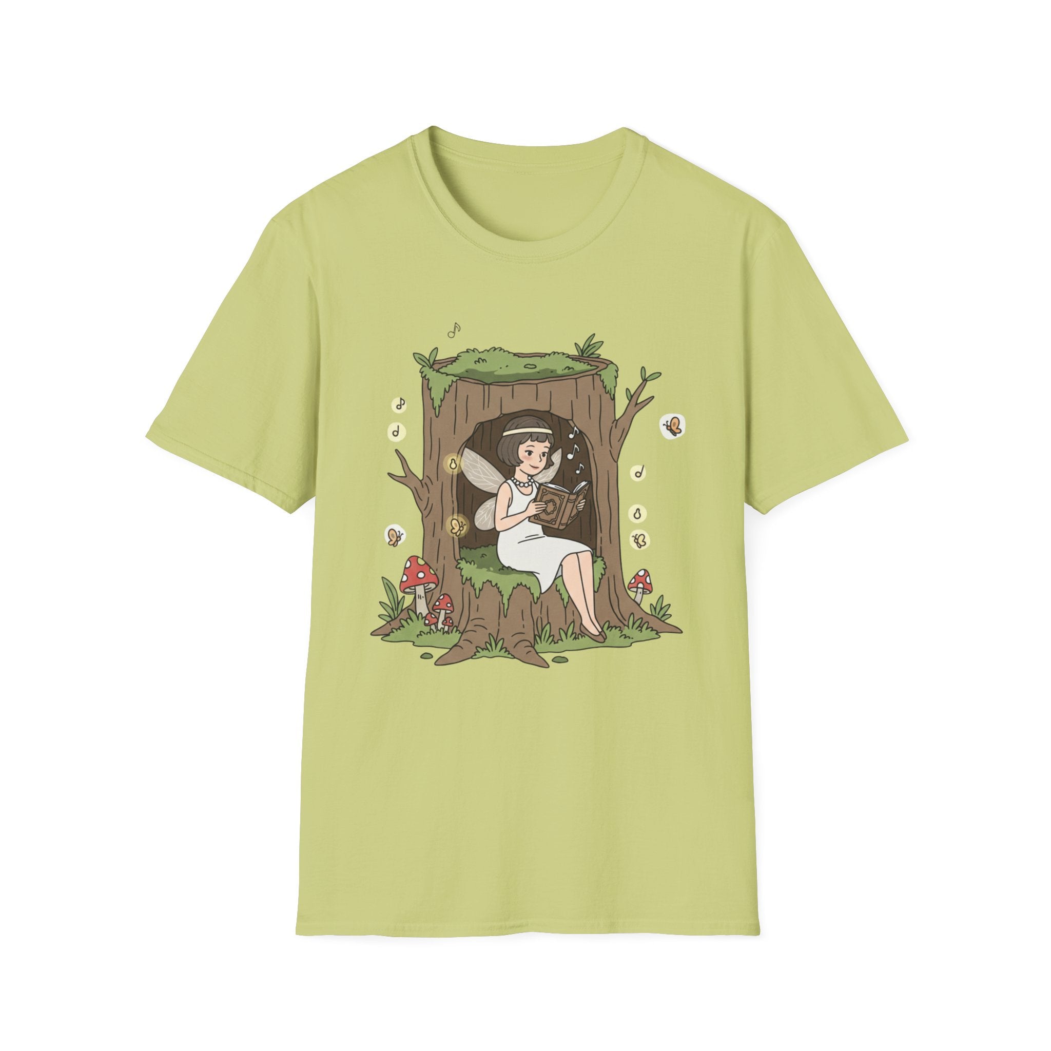 Forest Flapper Fairy Reading in Tree Hollow T-Shirt