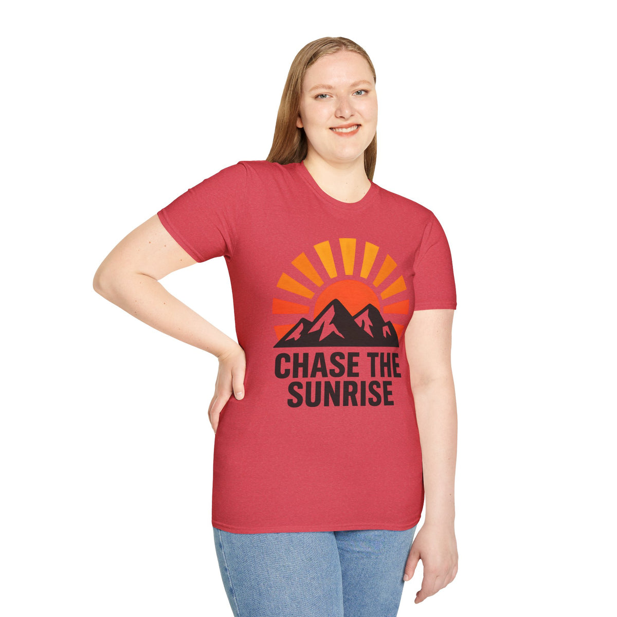 Chase The Sunrise Mountain T-Shirt — Sunrise & Peaks Graphic Tee