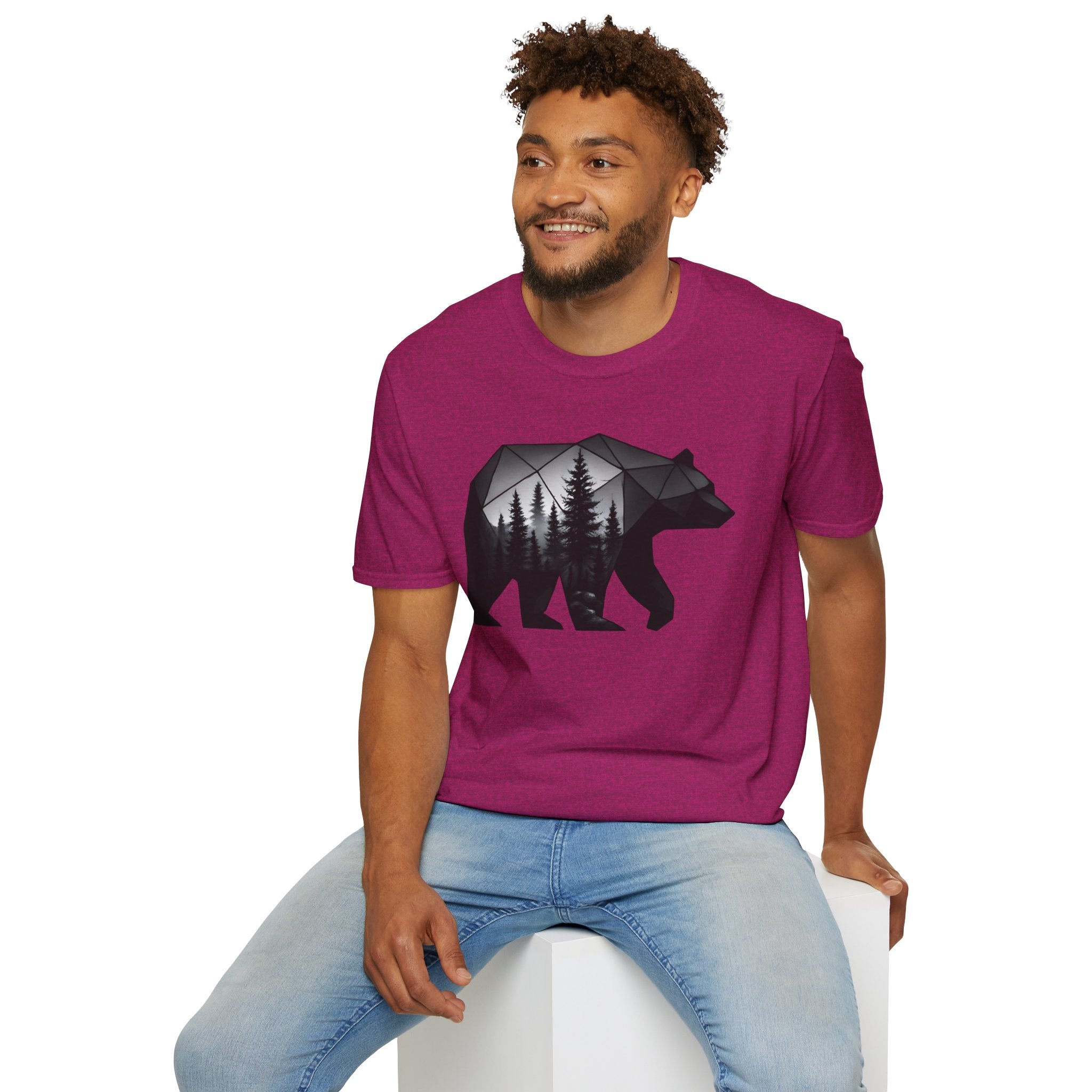 Geometric Forest Bear T-Shirt