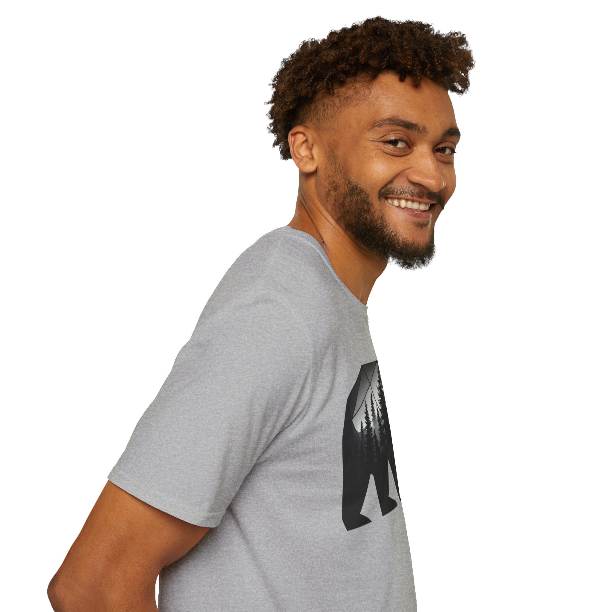 Geometric Forest Bear T-Shirt