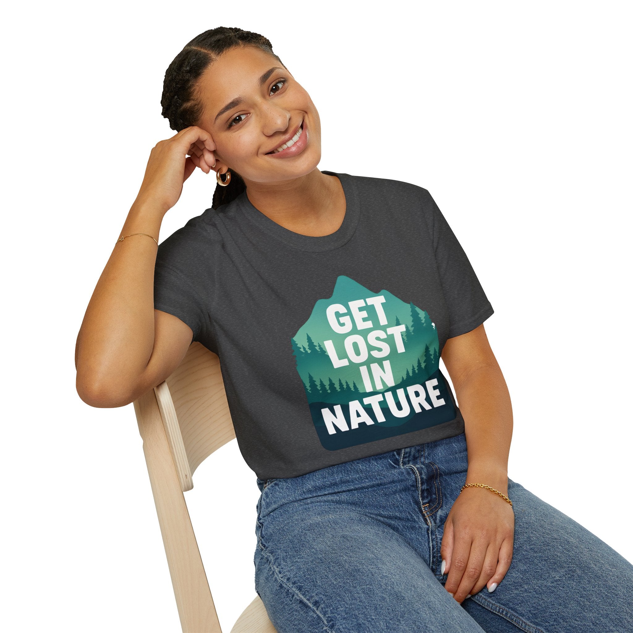 "Get Lost in Nature" Pine Trees T-Shirt