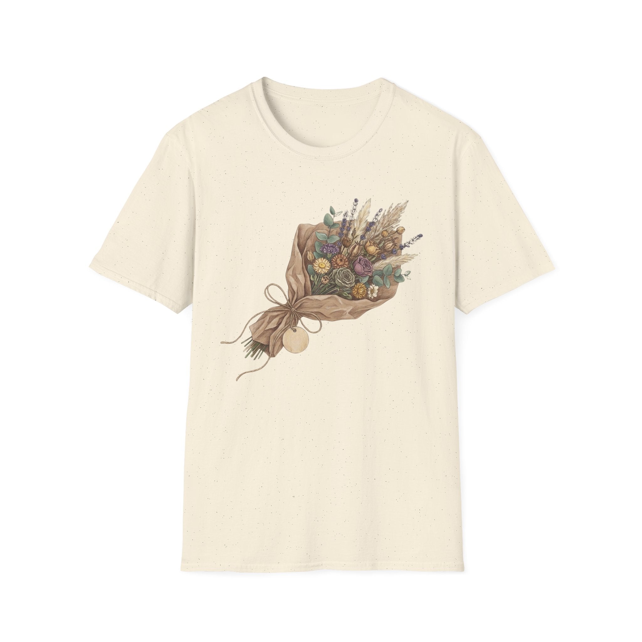 Floral Bouquet Graphic T-Shirt — Rustic Wildflower Bouquet Tee