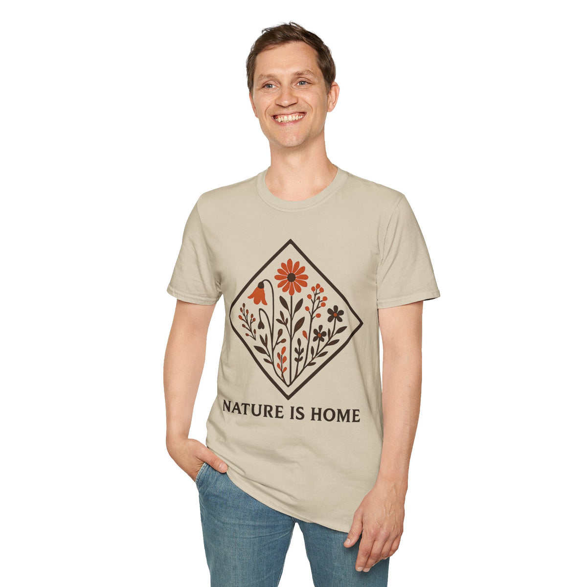 "Nature Is Home" Floral T-Shirt