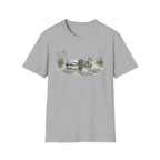 Duck Pair T-Shirt — Watercolor Mallard Ducks on Pond Nature Tee