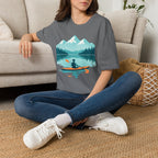 Kayaker on Serene Mountain Lake T-Shirt