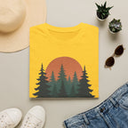 Nature Sunset T-Shirt — Vintage Pine Forest Tee