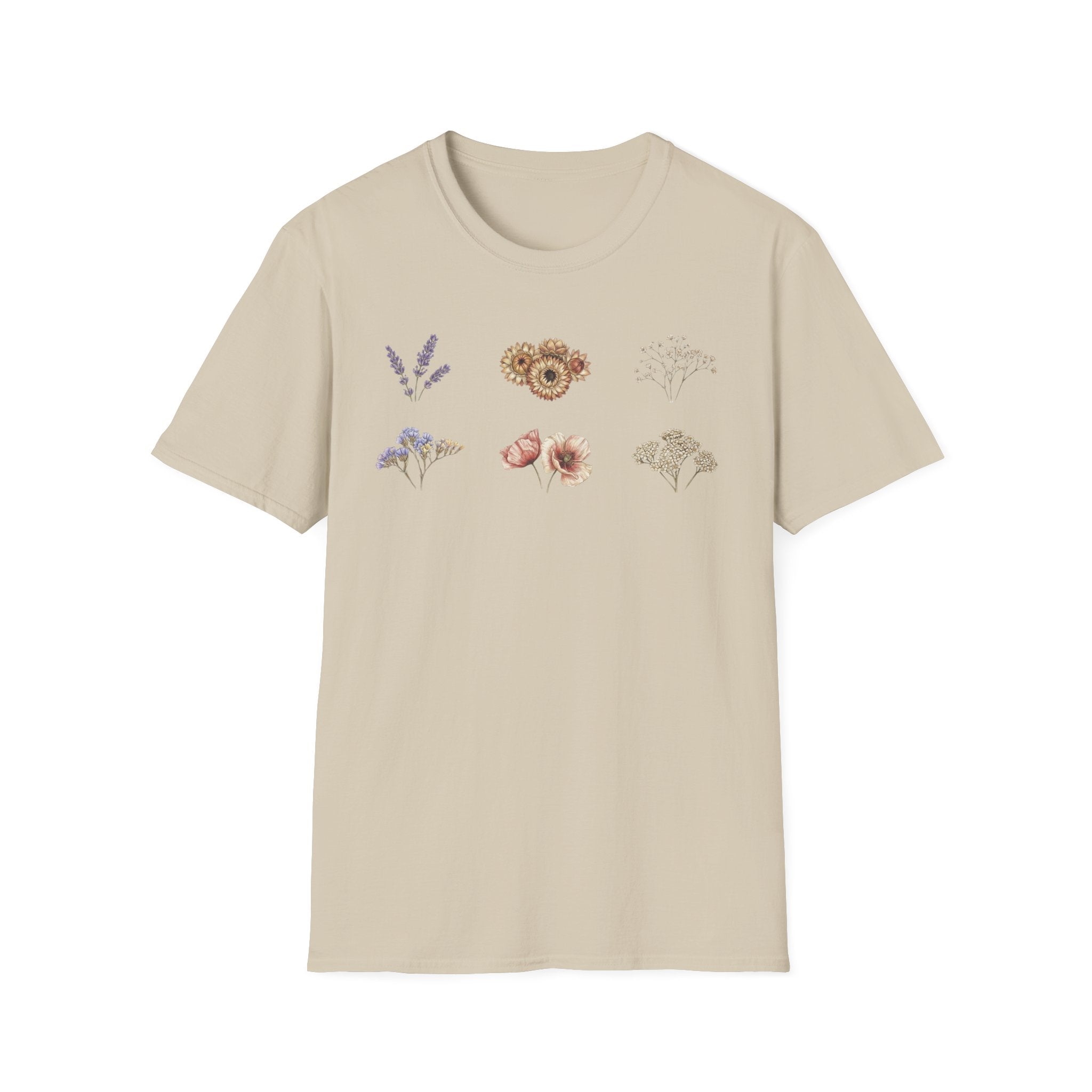 Floral Mini Bouquet T-Shirt — Vintage Botanical Graphic Tee