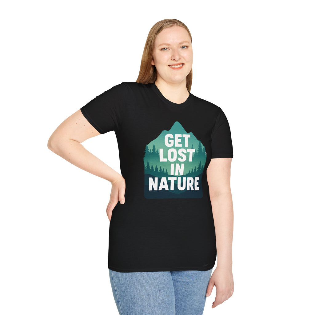 "Get Lost in Nature" Pine Trees T-Shirt