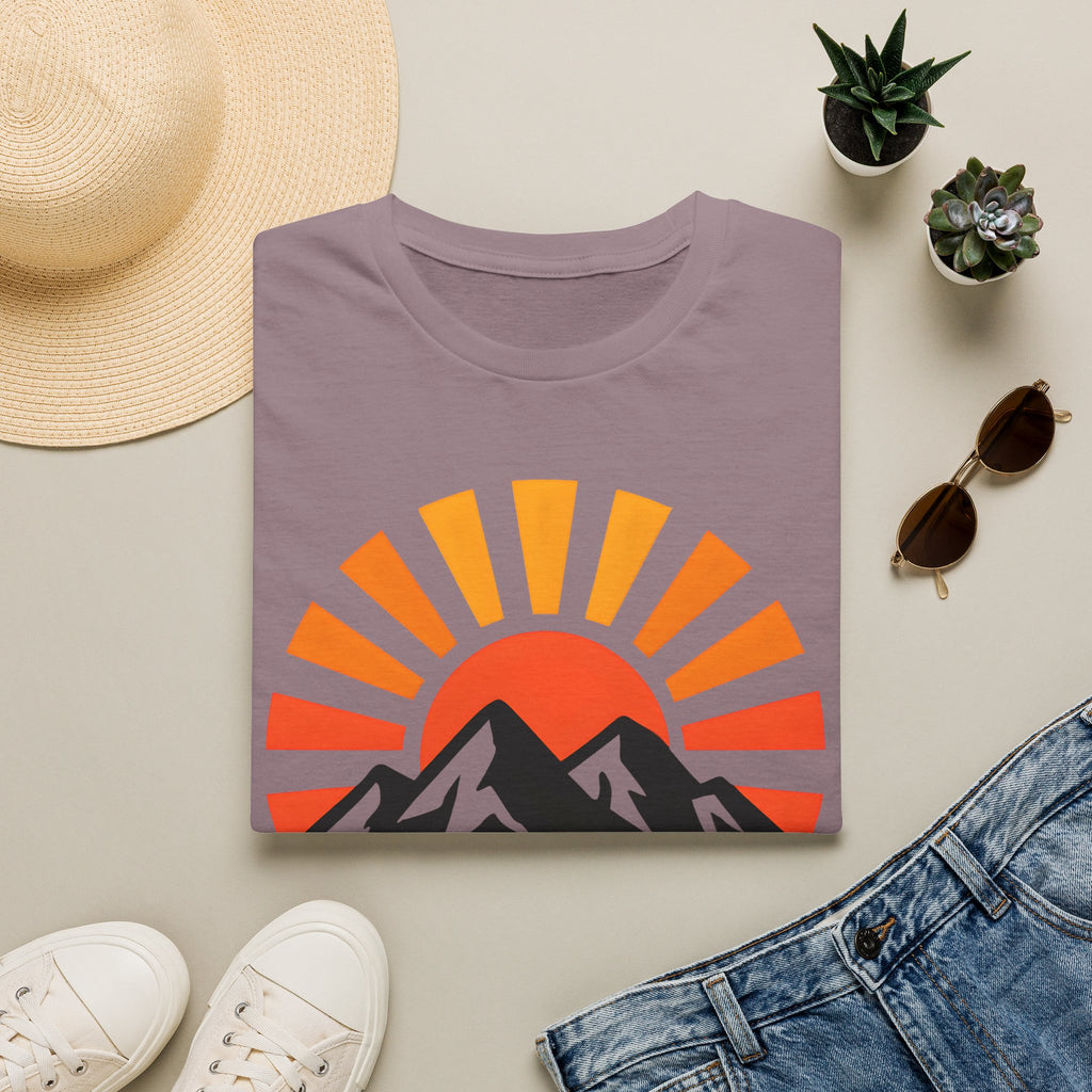 Chase The Sunrise Mountain T-Shirt — Sunrise & Peaks Graphic Tee