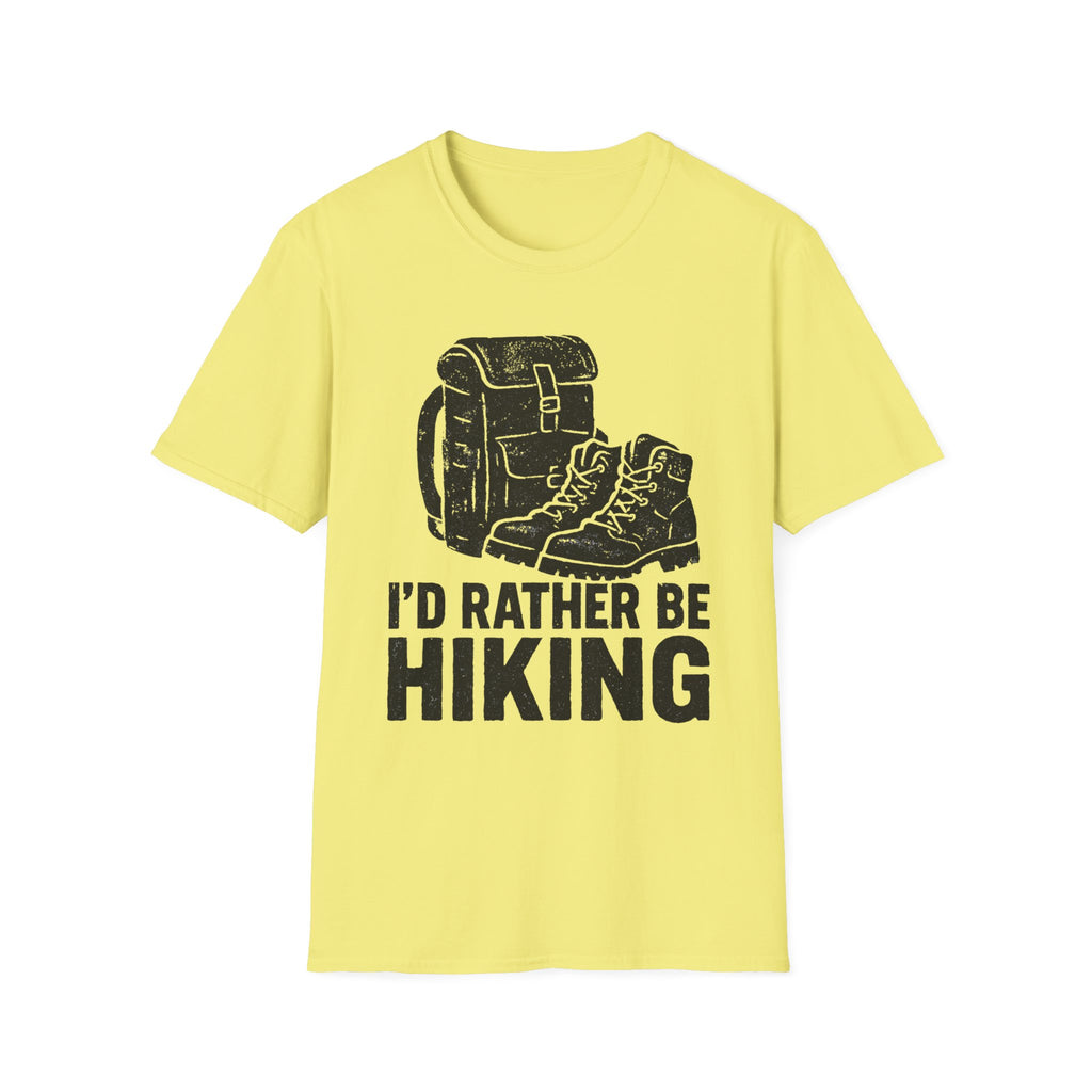 Boots & Backpack "I'd Rather Be Hiking" T-Shirt