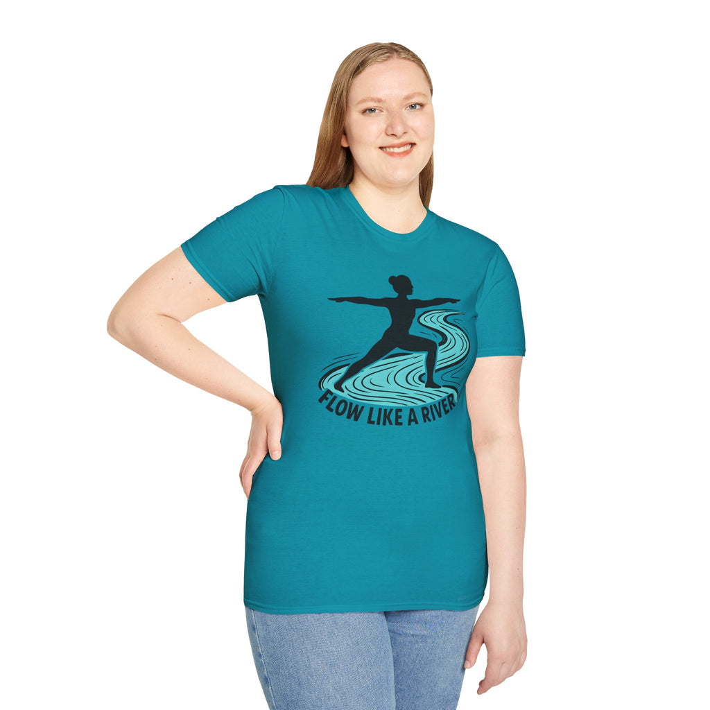 "Flow Like A River" Yoga T-Shirt