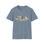 Duck Pair T-Shirt — Watercolor Mallard Ducks on Pond Nature Tee