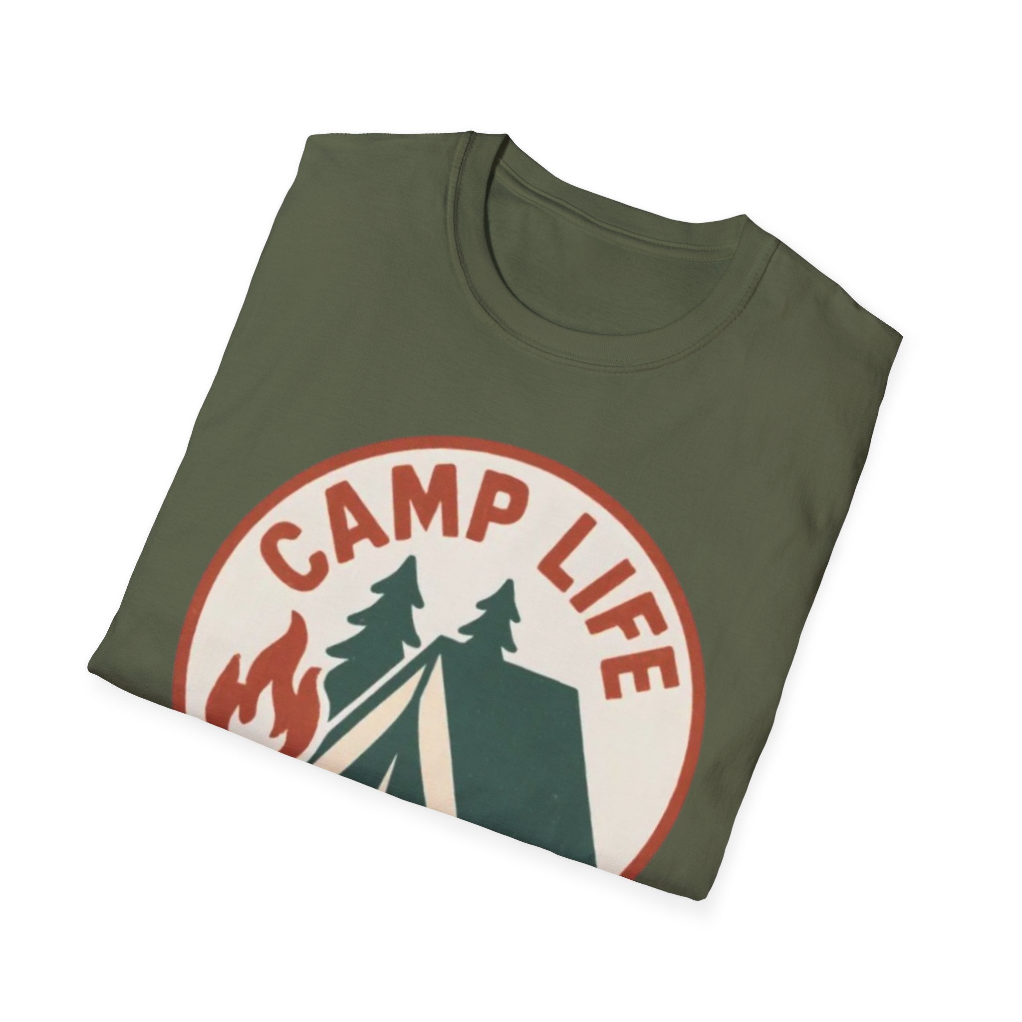 Camp Life T-Shirt — Tent & Campfire Outdoor Tee
