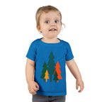 Toddler T-Shirt - Colorful Geometric Pine Trees Kids Tee