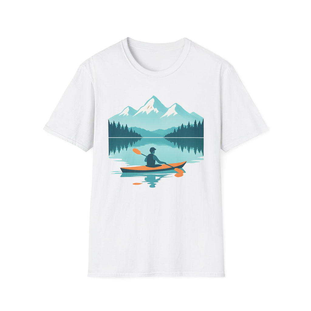 Kayaker on Serene Mountain Lake T-Shirt