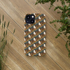 Eco-Friendly Phone Case — Vintage Camper Pattern Biodegradable iPhone Cover