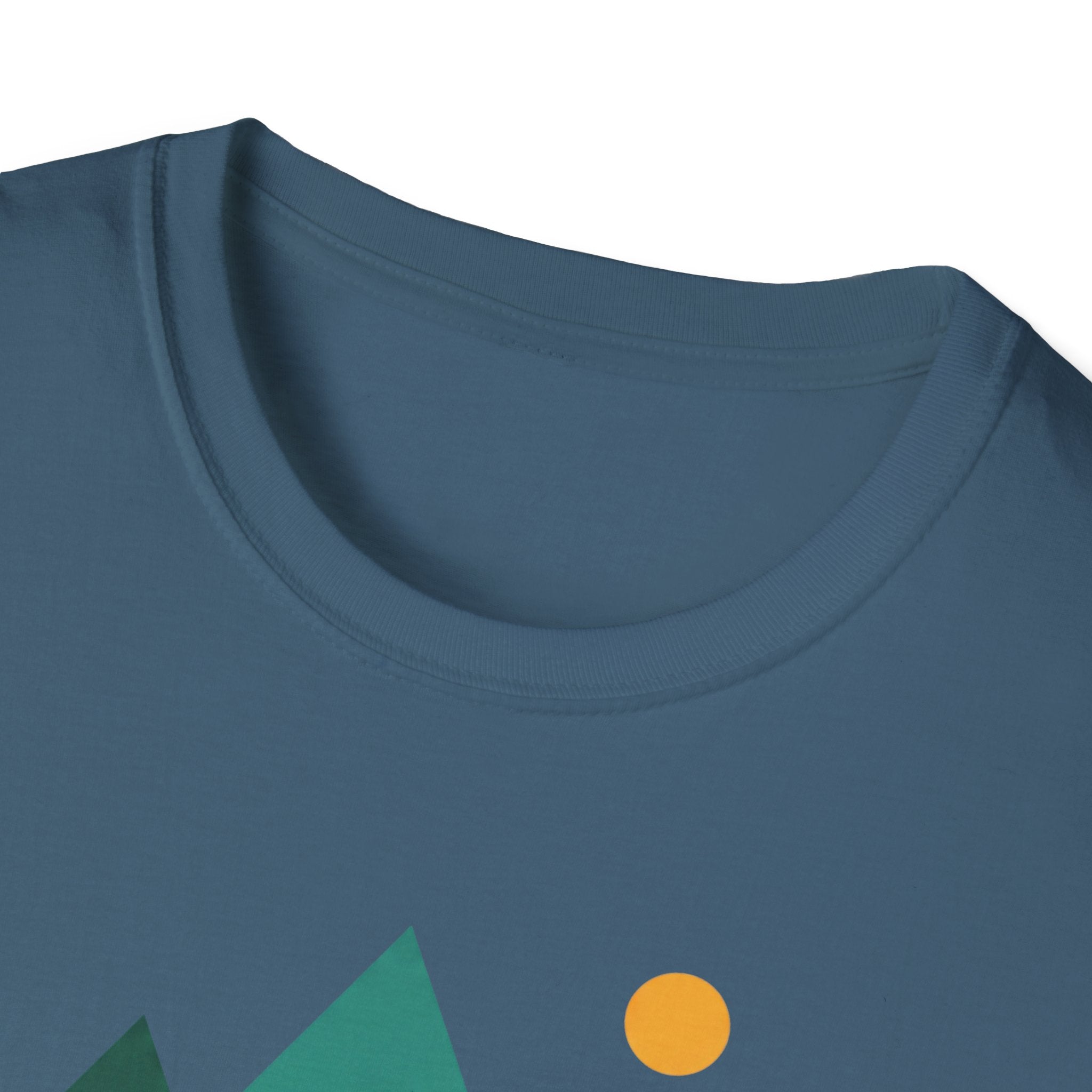 Minimal Mountain River T-Shirt — Nature Graphic Tee