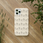Biodegradable Phone Case — Eco-Friendly Forest Sketch Pattern