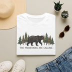 "The Mountains Are Calling" Bear and Pines T-Shirt — Outdoor Graphic Tee