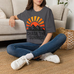 Chase The Sunrise Mountain T-Shirt — Sunrise & Peaks Graphic Tee