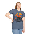 Chase The Sunrise Mountain T-Shirt — Sunrise & Peaks Graphic Tee