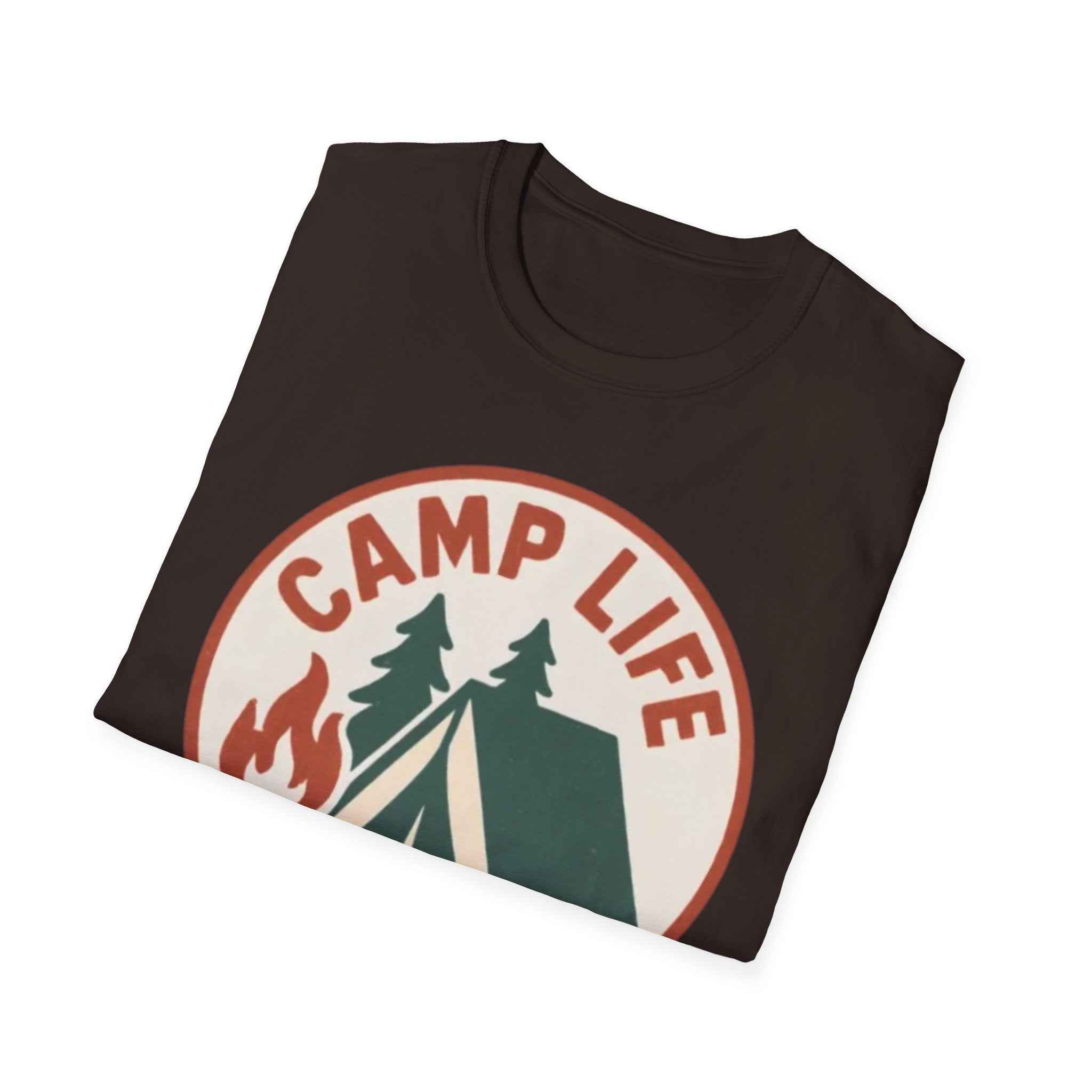 Camp Life T-Shirt — Tent & Campfire Outdoor Tee