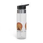 Retro Sunset Camping Water Bottle — 'Happy Camper' 20oz Tritan Sport Bottle
