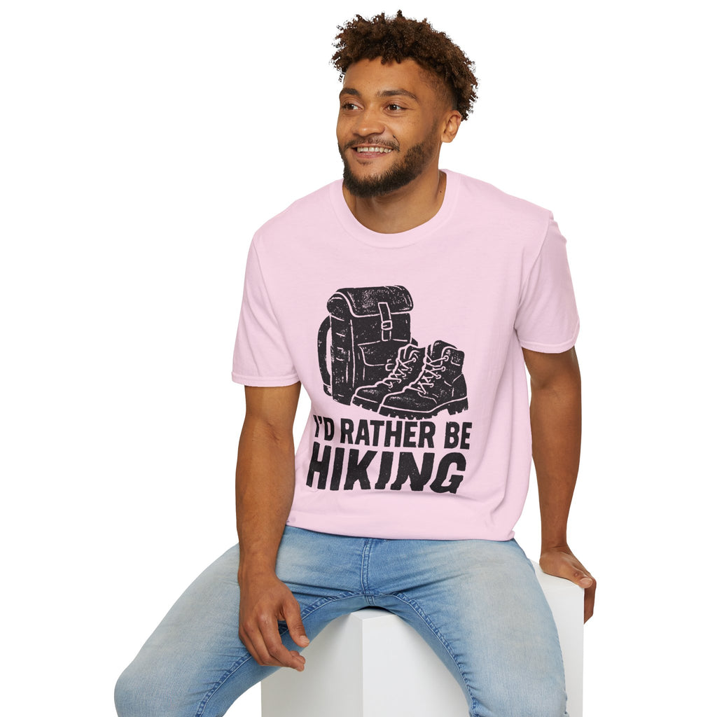 Boots & Backpack "I'd Rather Be Hiking" T-Shirt