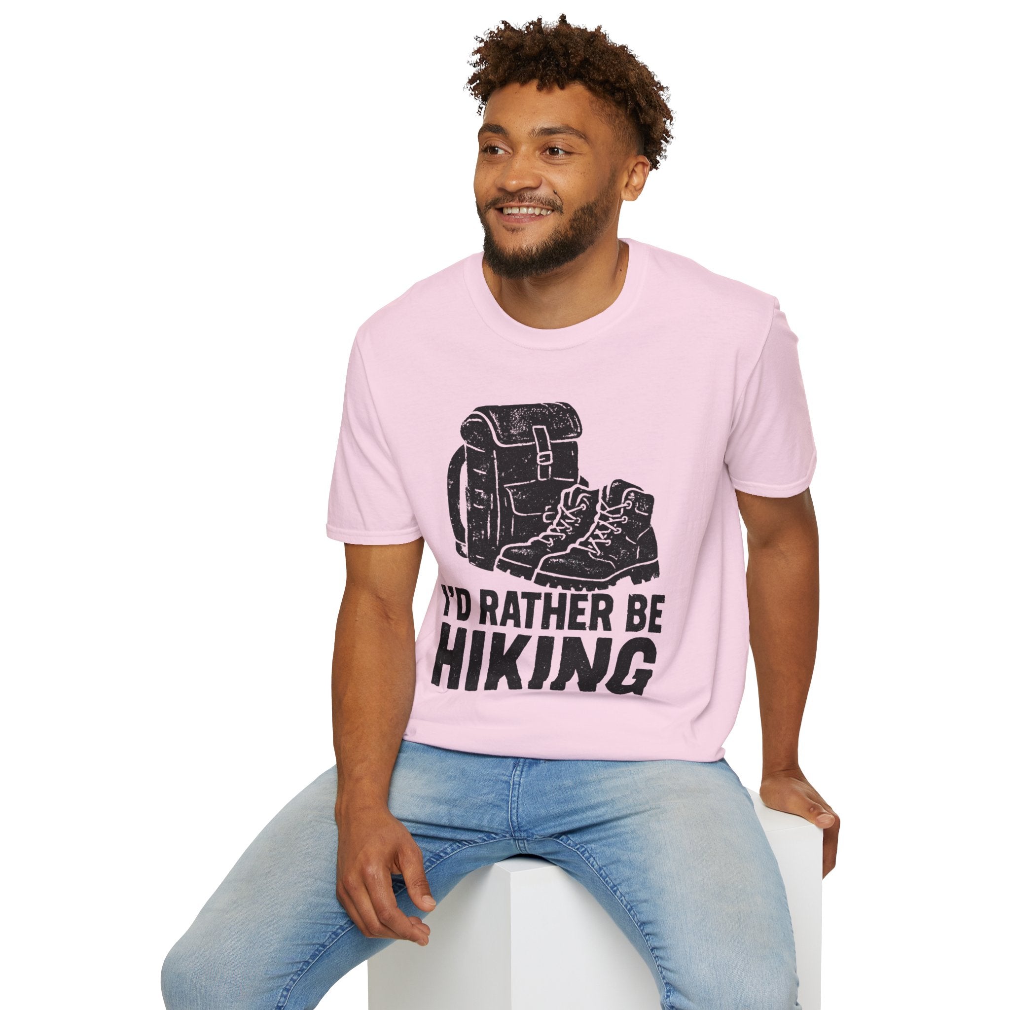 Boots & Backpack "I'd Rather Be Hiking" T-Shirt