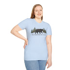 "The Mountains Are Calling" Bear and Pines T-Shirt — Outdoor Graphic Tee