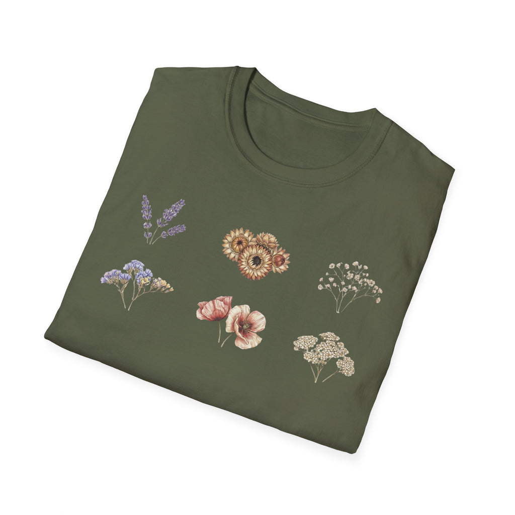 Floral Mini Bouquet T-Shirt — Vintage Botanical Graphic Tee