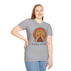 Happy Camper Retro Sunset Camping T-Shirt