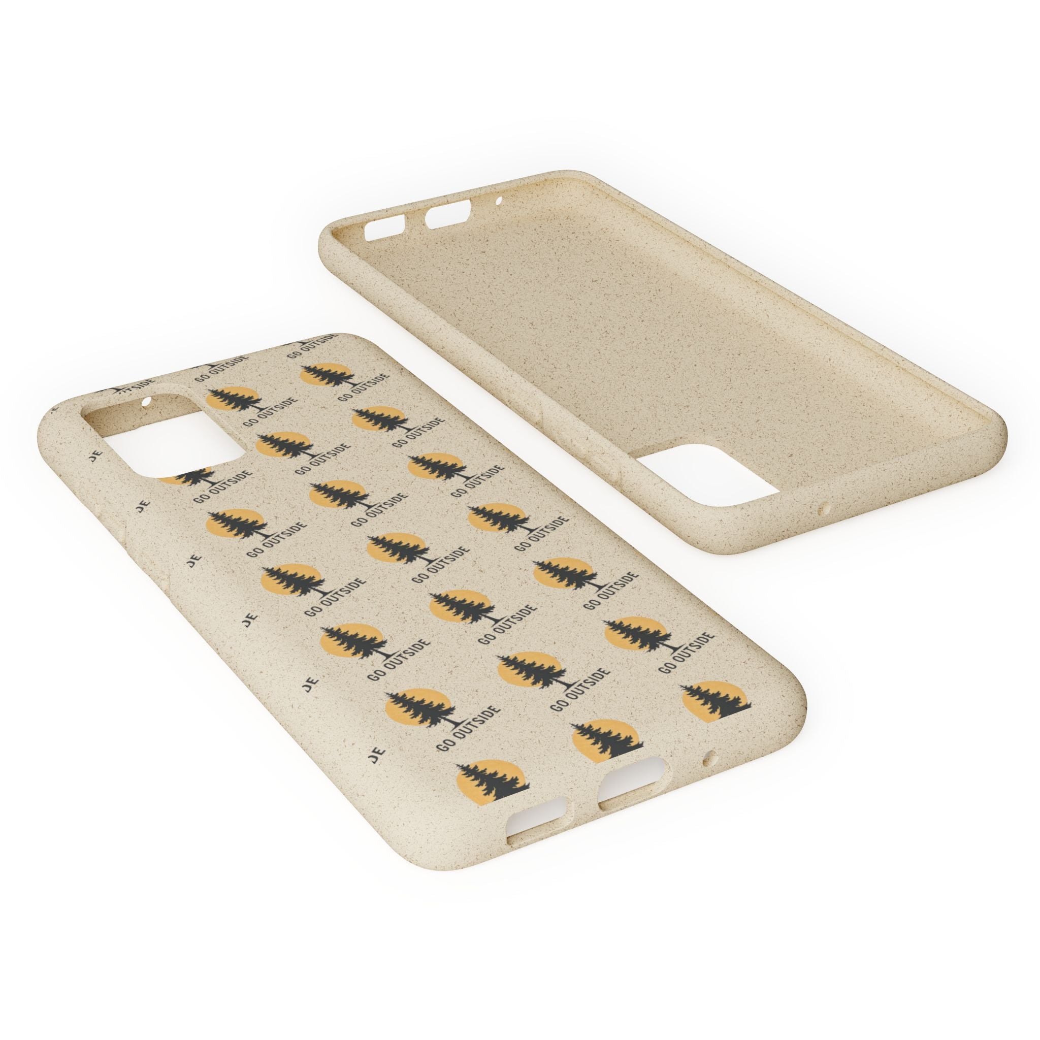 Biodegradable Phone Case — 'Go Outside' Recycled Eco-Friendly iPhone Cover