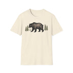 Bear & Forest T‑Shirt - Rustic Woodland Graphic Tee