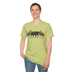 "The Mountains Are Calling" Bear and Pines T-Shirt — Outdoor Graphic Tee