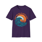 "Keep the Sea Plastic Free" Ocean Conservation Wave Tee Shirt